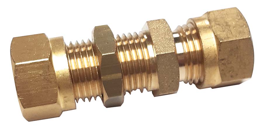 66CA-4-4 - Brass Compression Fittings, Compress-Align